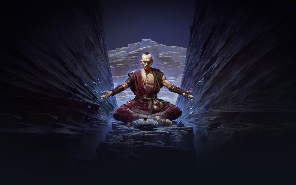 Path of Exile 2 Monk character portrait art